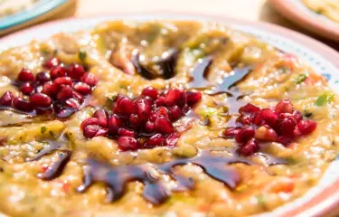 Baba Ghanoush mit Granatäpfeln Refueat